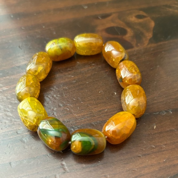 Tibetan Glass Bead Bracelet - Picture 5 of 6